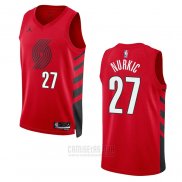 Camiseta Portland Trail Blazers Jusuf Nurkic #27 Statement 2022-23 Rojo